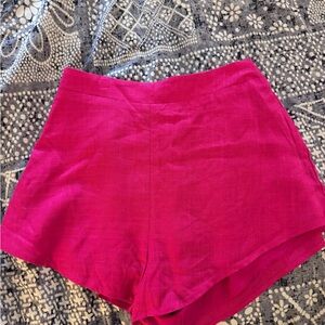 Showpo Hot Pink High-Waist Tailored Shorts NWT